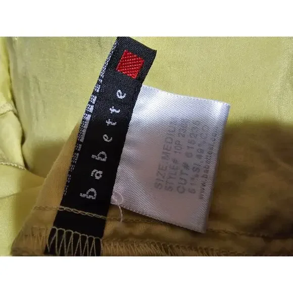 Babette Vintage Yellow Longsleeve Blouse Top with Tie Front Collar, Sz M - Picture 3 of 14